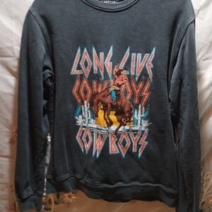 Long Live Cowboys  Sweatshirt - Gray
